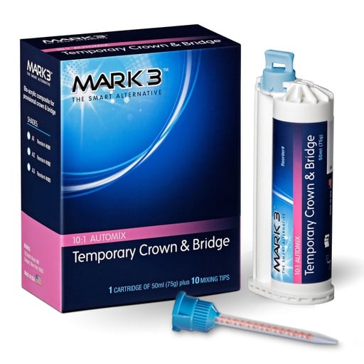 Mark3 4103 Temporary Crown & Bridge Cartridge A3 10:1 50mL 75gm & 10 Tips
