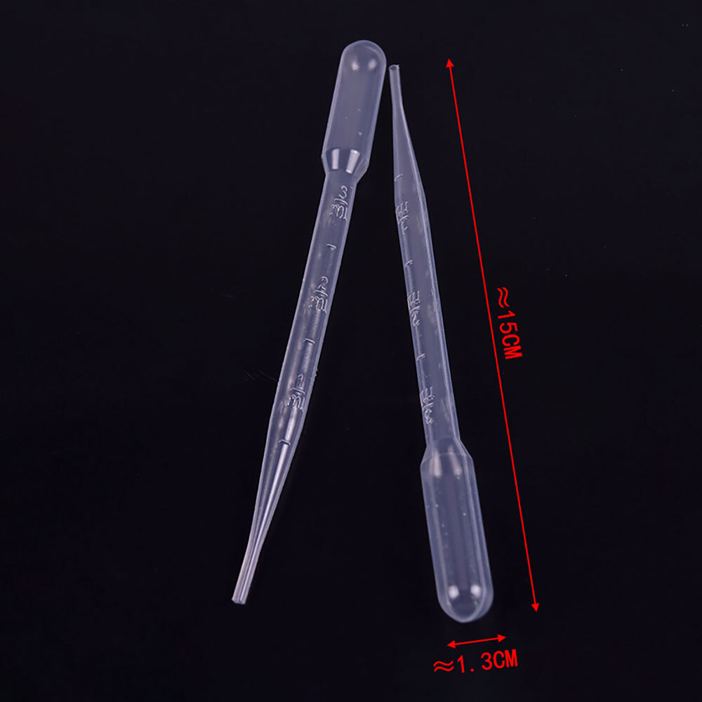 1/2/3/5ml Disposable Eye Dropper Set Transfer Lab Graduated Pipettes 200/400pcs