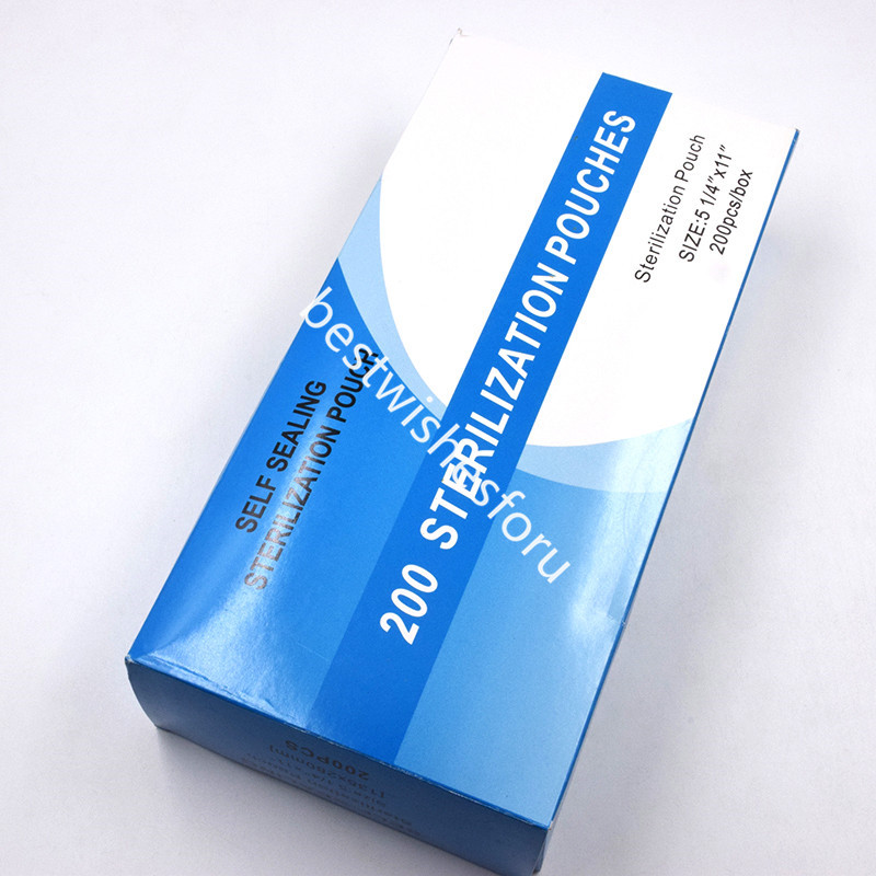 200 Pcs Autoclave Premium Sterilization Self-Sealing Pouch Bag Dental 6 Size Opt