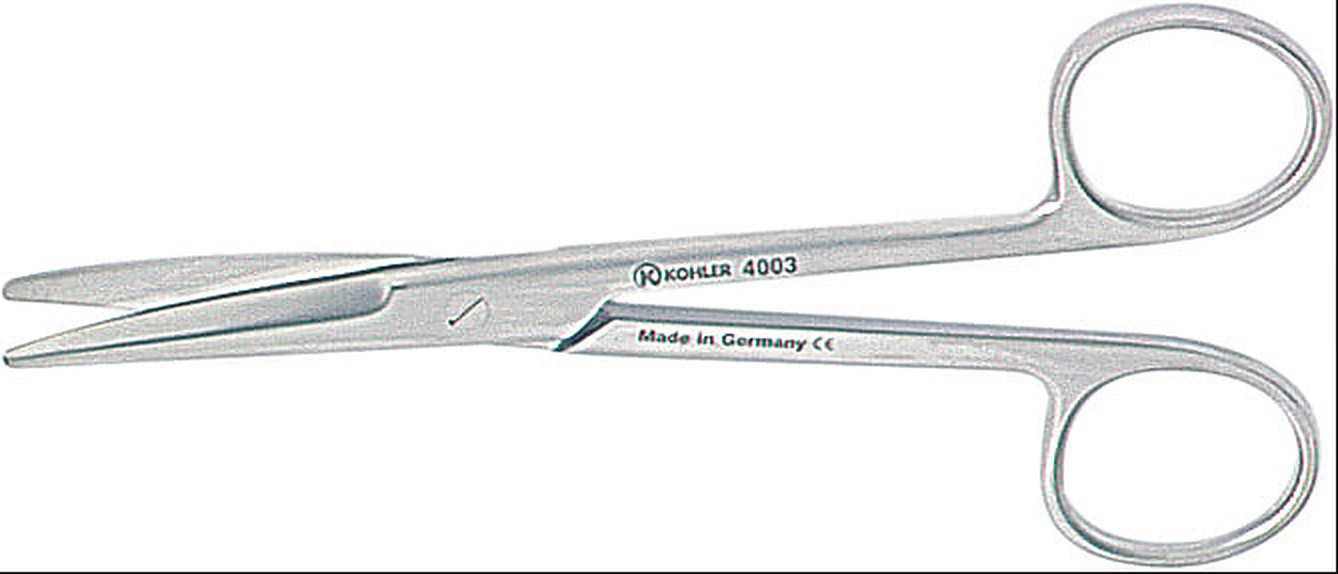Surgical Instruments General Mayo Surgical scissors 14.5 cm Curved by Kohler