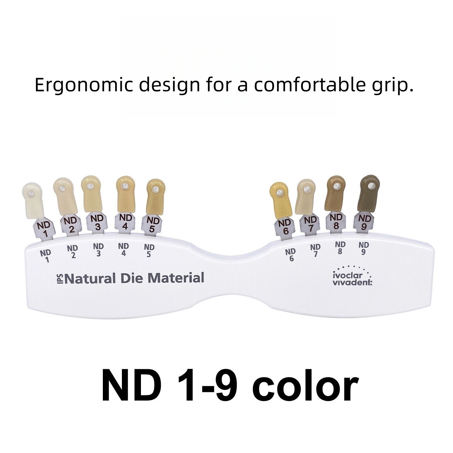 lvoclar Type Dental Teeth Shade Guide A-D 20 color Porcelain ND1-9 Abutment