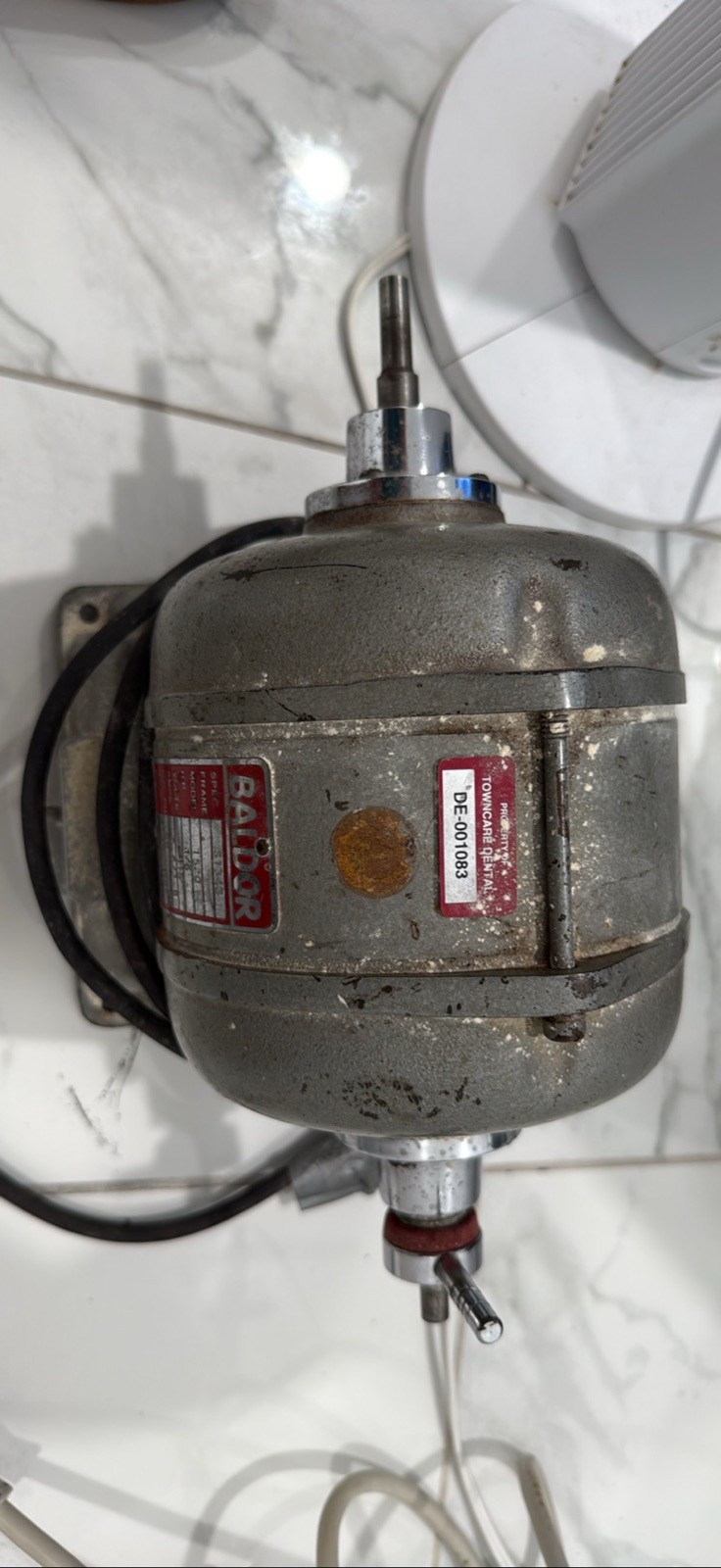 Baldor 152Q Dual Shaft Motor 1/6 HP 115V 3450/1725 RPM Tested Working
