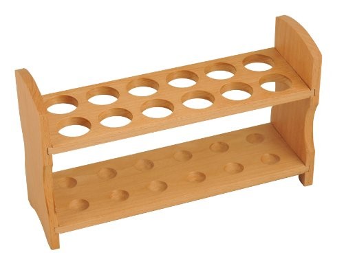 Wooden Test Tube Rack – Accommodates 12 Tubes, up to 28mm – 10.25″ Wide – Pre…