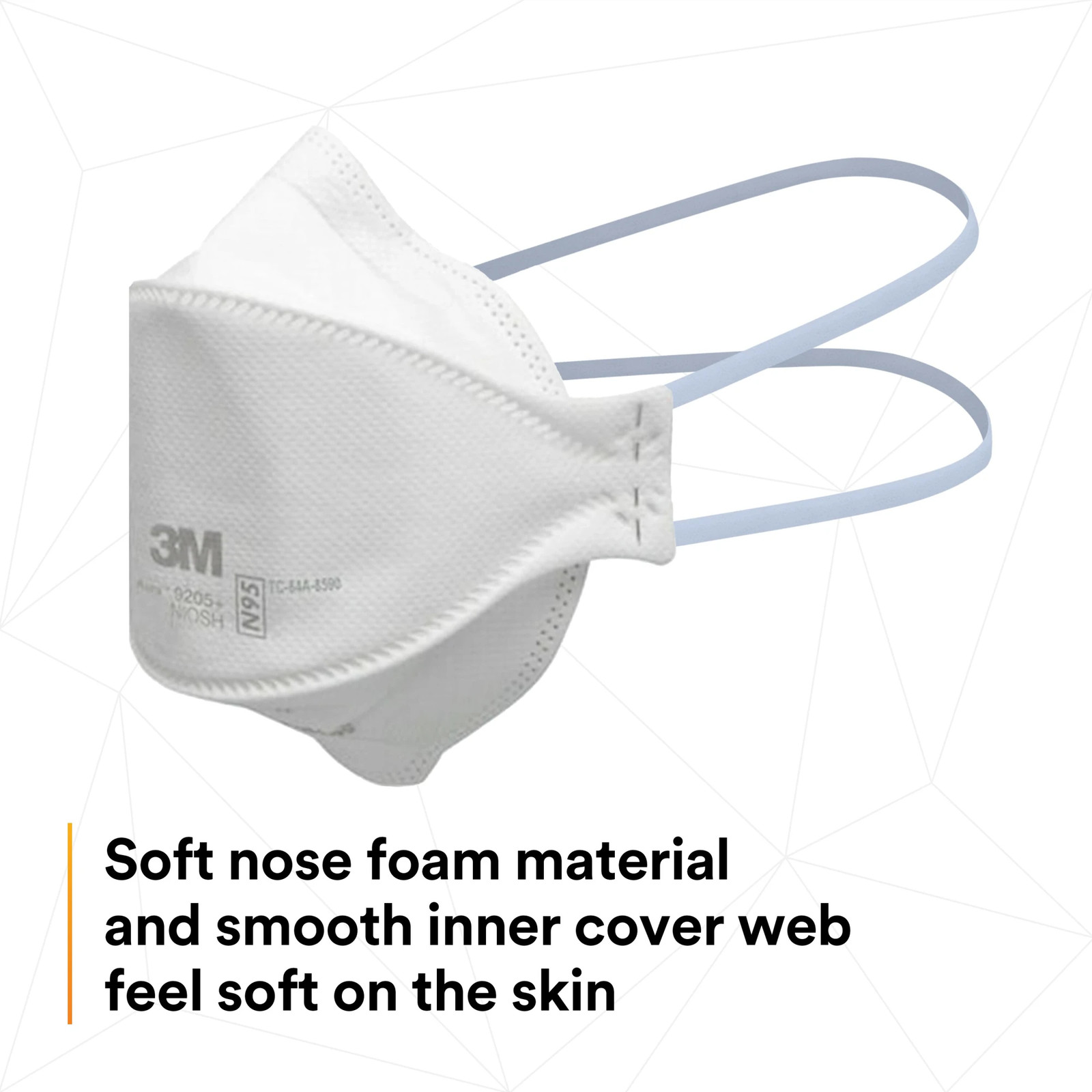 3M Aura N95 Particulate Respirators, 9205+, 240PK