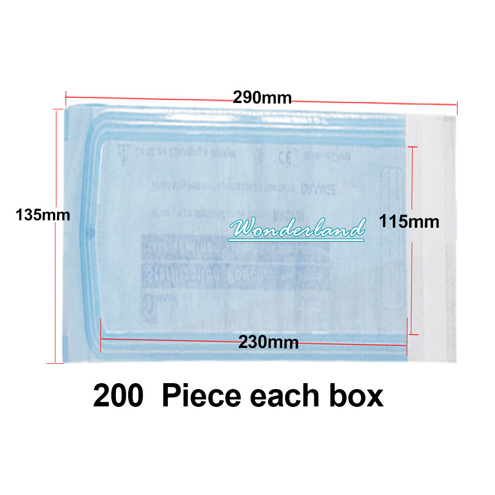 200*Self-sealing Sterilization Pouch Bags Dental Disposable Sterilizer Bag Pouch