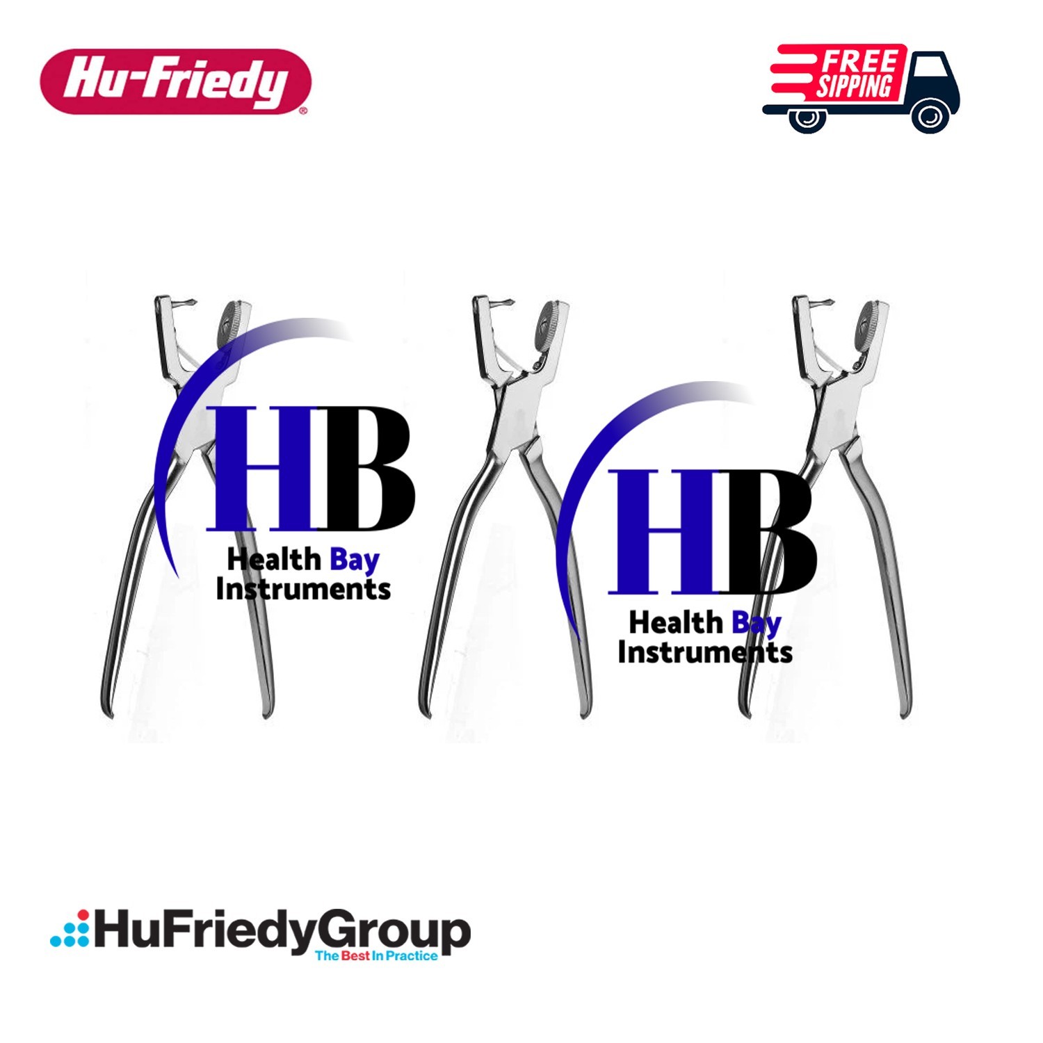 Hu-Friedy Ainsworth Rubber Dam Punch RDPA 17cm Set Of 3 Pcs