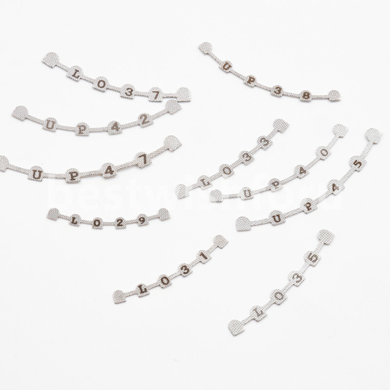 10pc/PACK Dental Ortho Lingual Retainer Bonding Splits w/Mark U38#-47#,L29#-37#