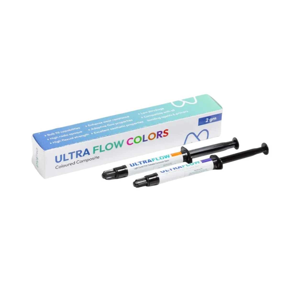 DentAct Ultra Flow Light-Cured Colors Light-Cured Coloured Composite Free Ship.