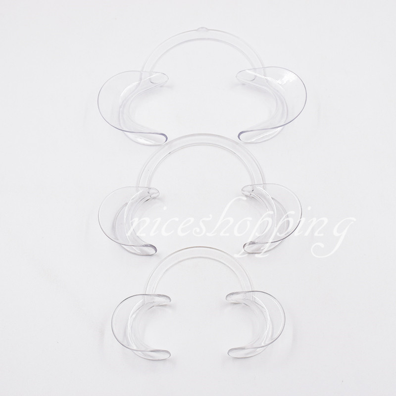 L/M/S 10/50/100pcs Dental Teeth Whitening Cheek Retractor Mouth Opener C-shaped