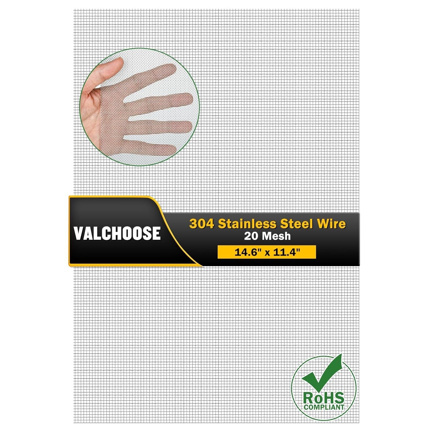 Versatile 14.6» x 11.4» 304 Stainless Steel Mesh – Easy Cut, Heat Resistant