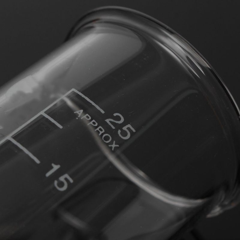 5Pcs/set Graduated Low Form Measuring Beakers Volumetric Measuring Lab Supplies