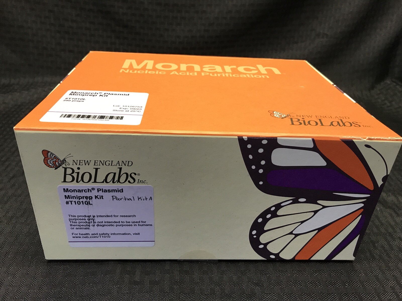 BIOLABS Monarch Plasmid DNA Miniprep Kit – Partial Kit T1010L A
