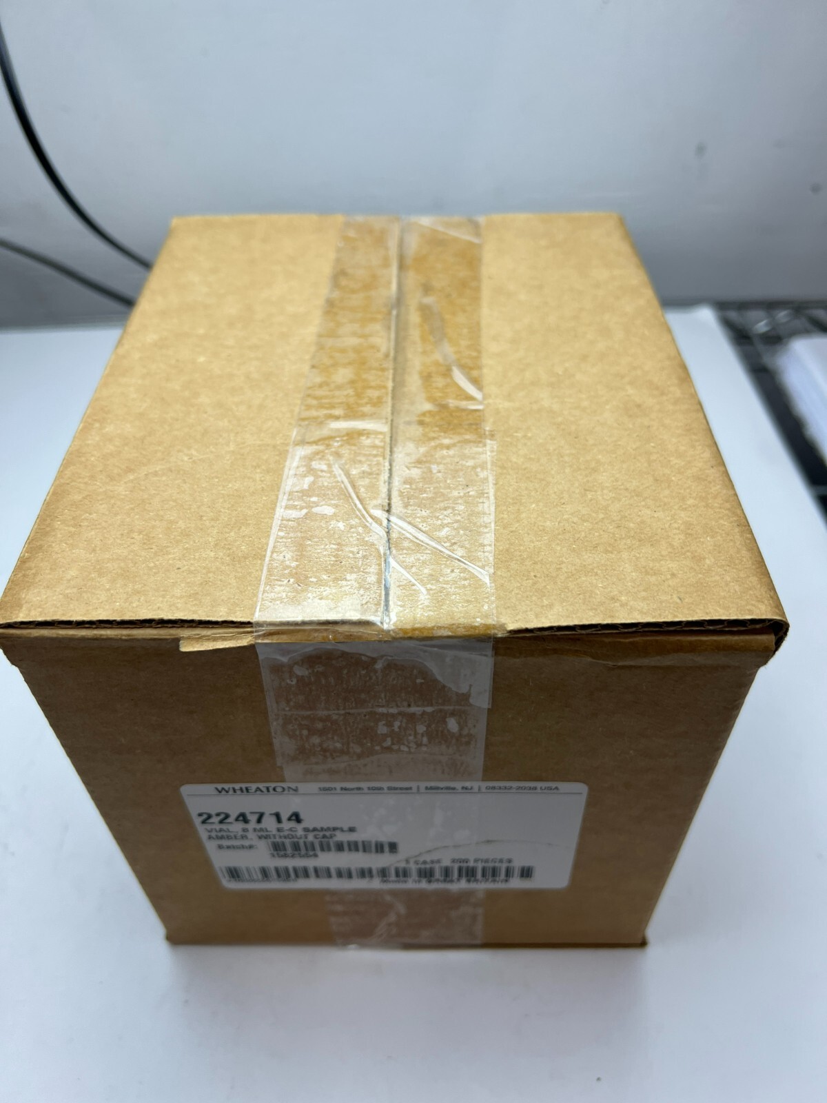 WHEATON 224714 8 ML E-C Amber Vials No Cap 200 Pieces