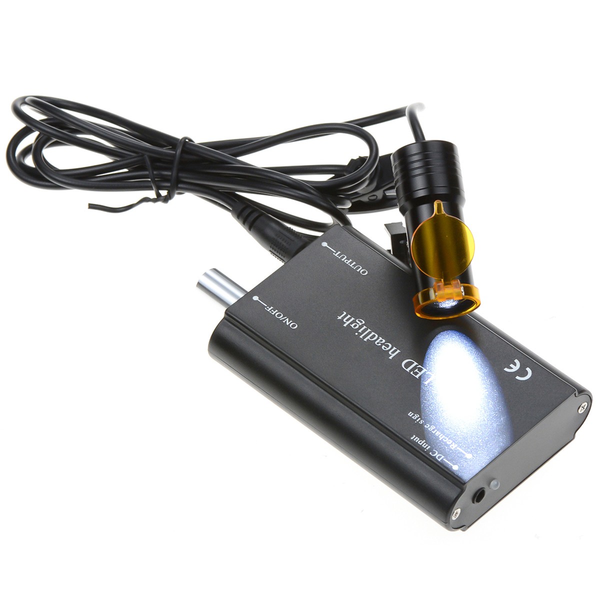 5W Dental Normal Clip LED Headlight High Power Lamp+Light Shield DY-008 Black US