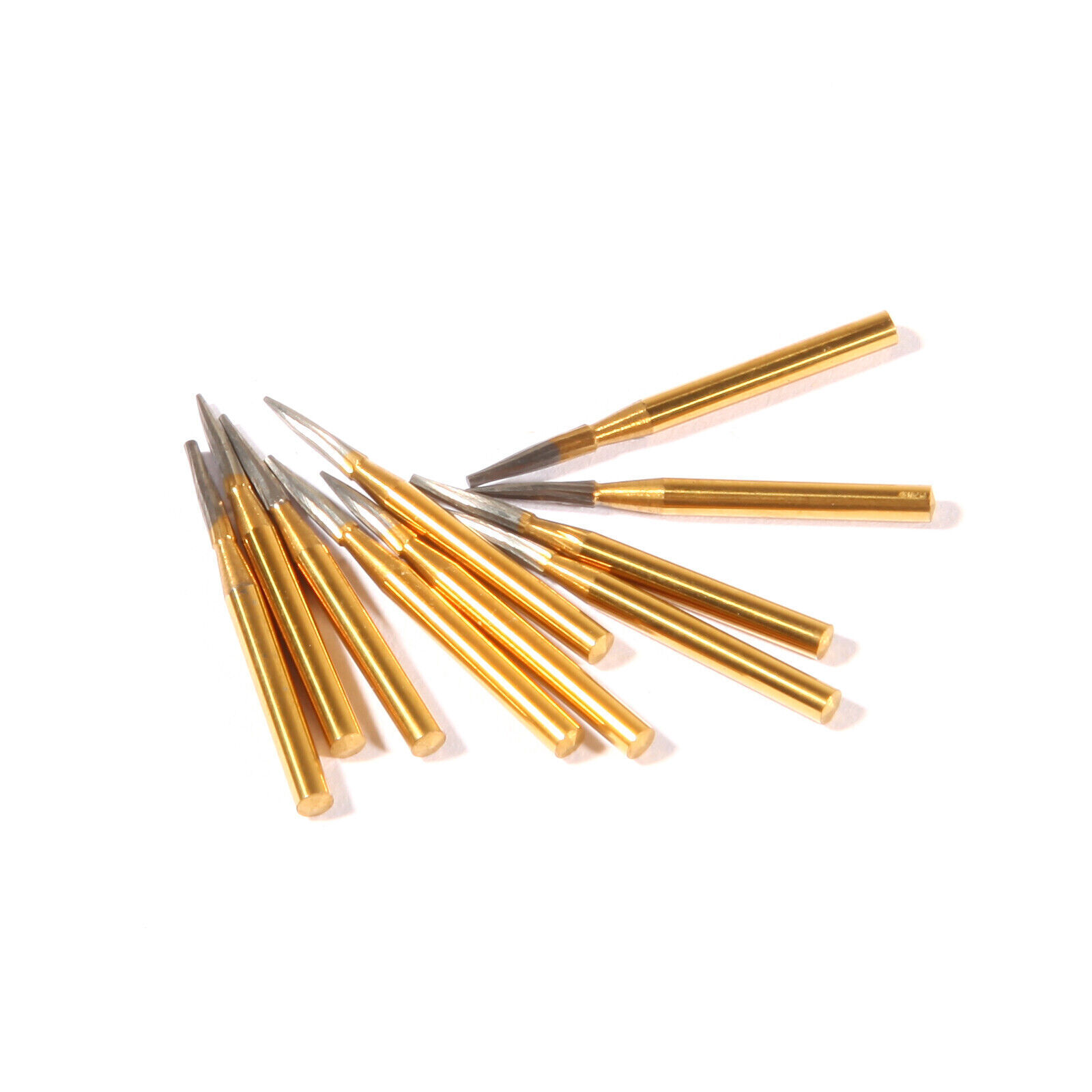 Dental Tungsten Carbide Gold Burs Trimming & Finishing & Polishing Flame FG7901