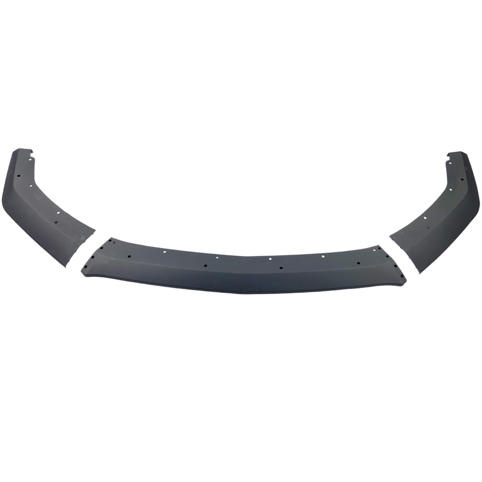 Front Bumper Lip Spoiler Matte Black 3Pcs For 2024-2025 Ford Mustang GT EcoBoost