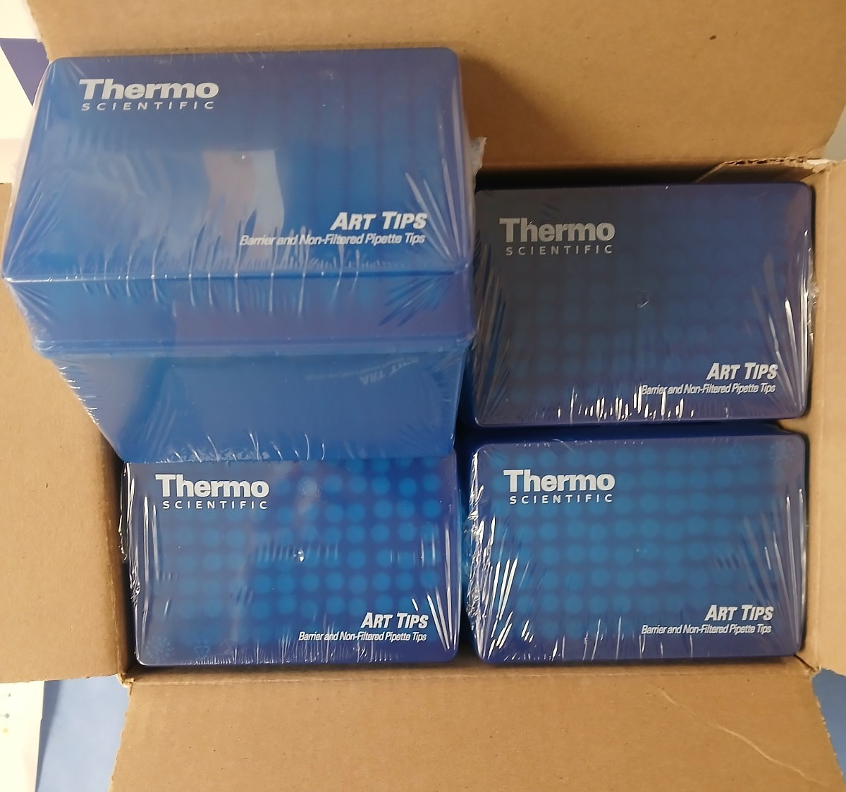 Thermo Scientific #2160P ART 200 Reach Pipette Tips, 200 uL, 8 Trays/96 Tips