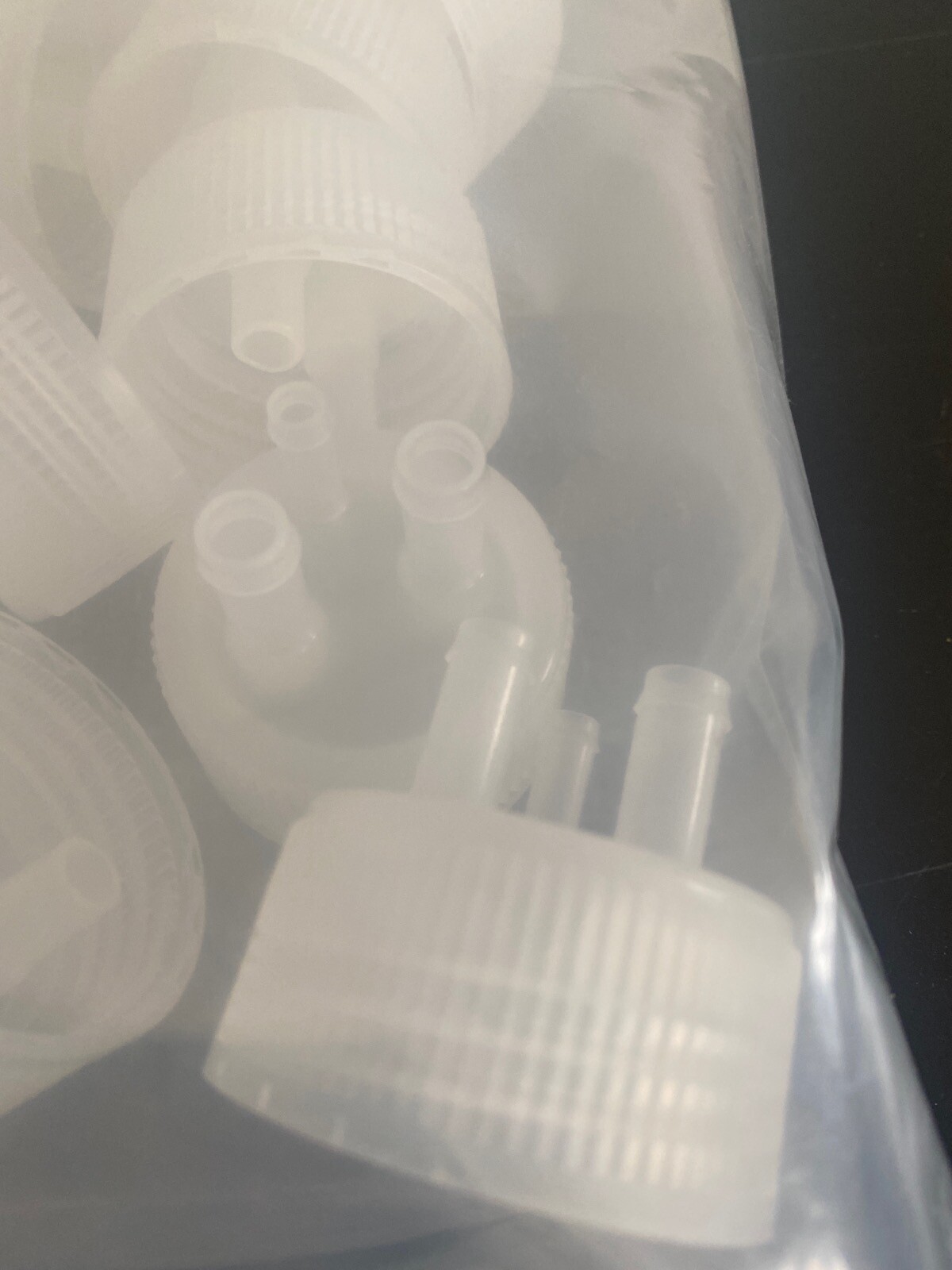 (50/Pk) CELLON PharmaTainer 48mm 3-Port Screw Caps 4048CP3-50