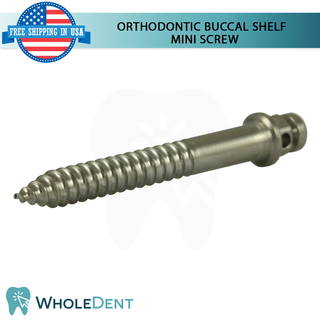 Orthodontic Dental Buccal Shelf Mini Screw Anchorage Im plant Titanium Sterile