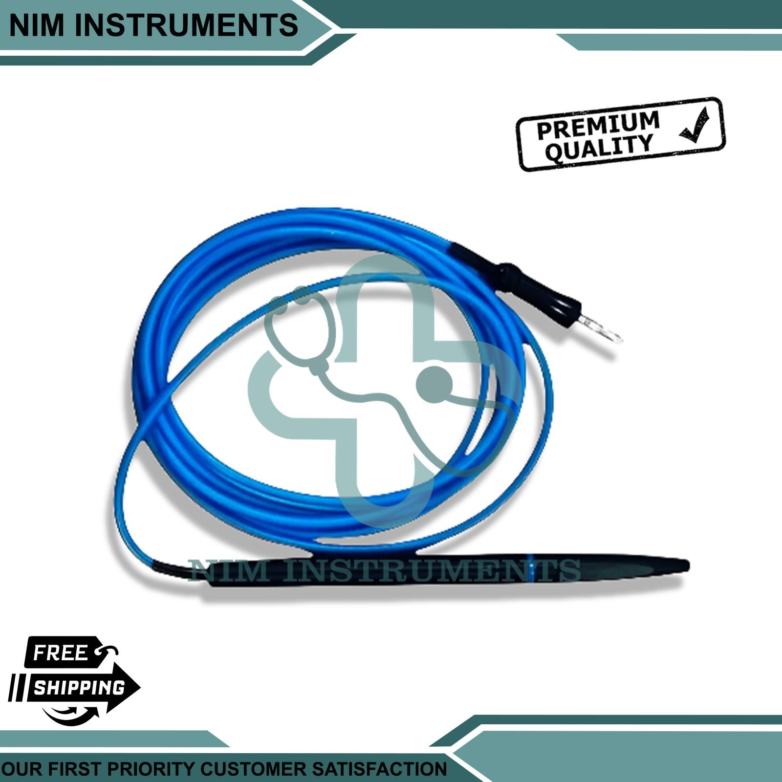 Bonart Dental E1 Electrosurgery Unit Handpiece BLUE Color With Cable New Style
