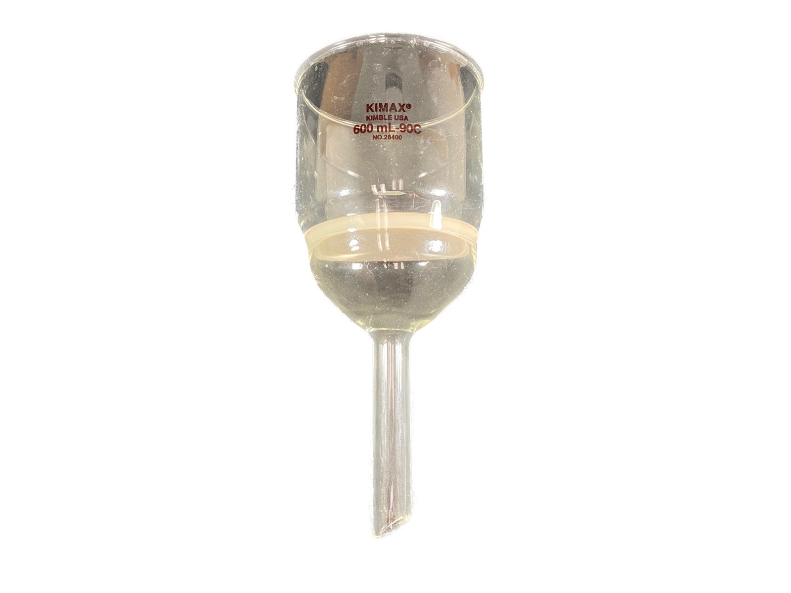 KIMBLE KIMAX Glass 600mL 90mm Diam Coarse C Fritted Buchner Filter Funnel 28400