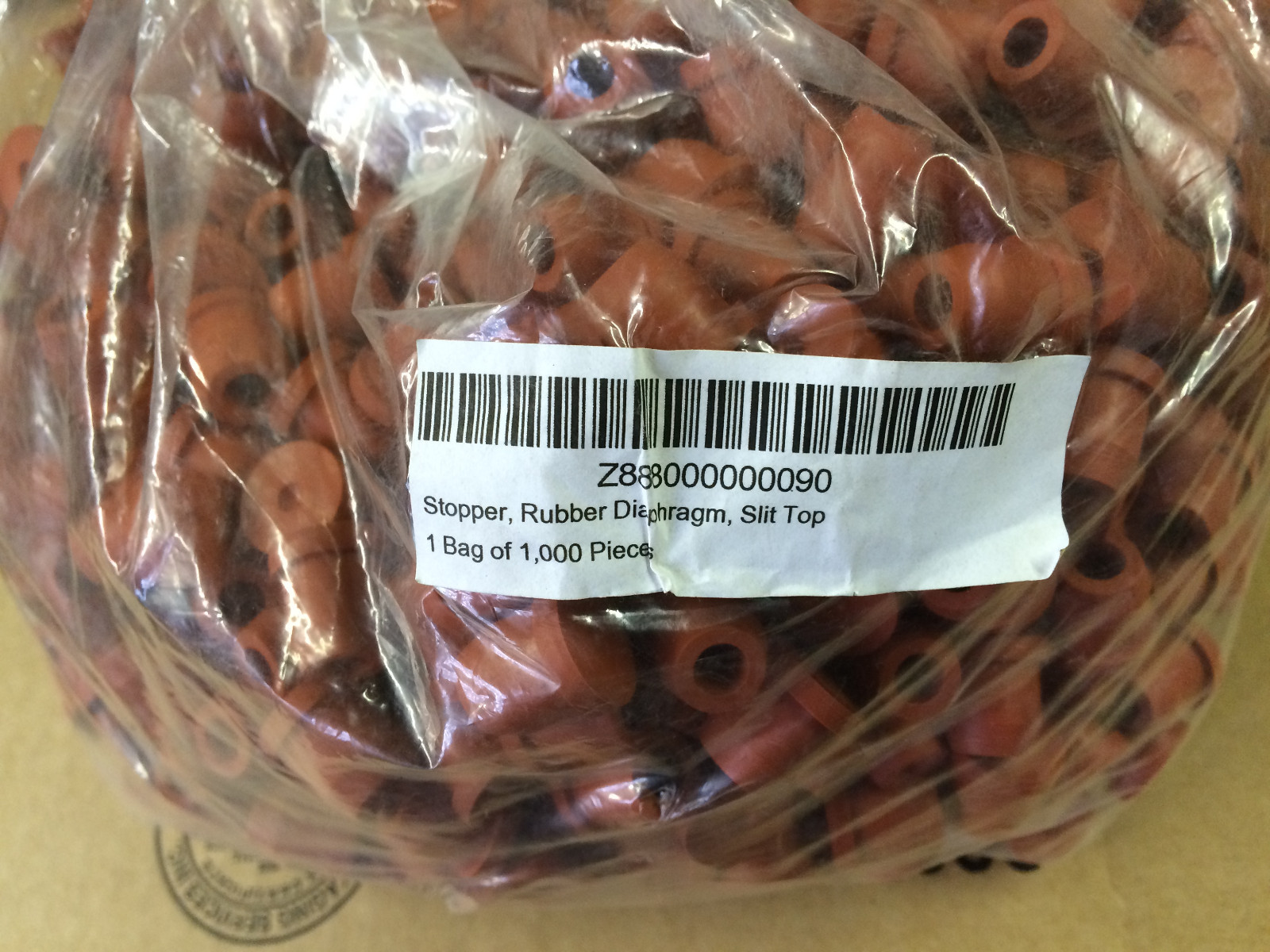 Round Bottom Bleeding Tubes 100mm with Slit Top Rubber Diaphragm Stopper – I1015