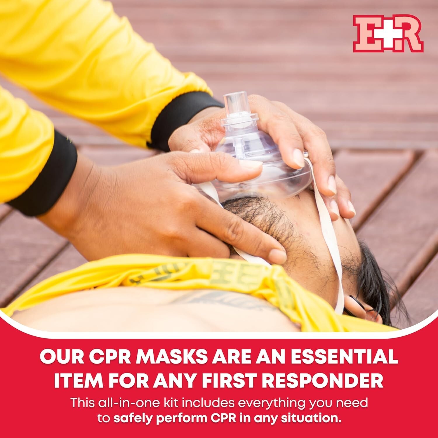 Disposable CPR Mask Combo for Adults & Infants with Gloves – Emergency Ready