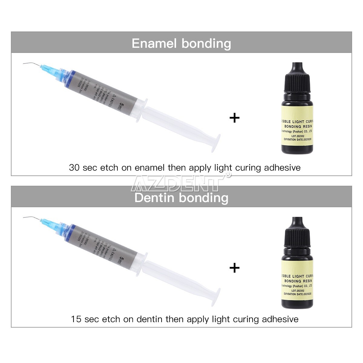 NEW Dental Visible Light Cure Type Universal Resin Bonding Adhesive 5ml/Bottle