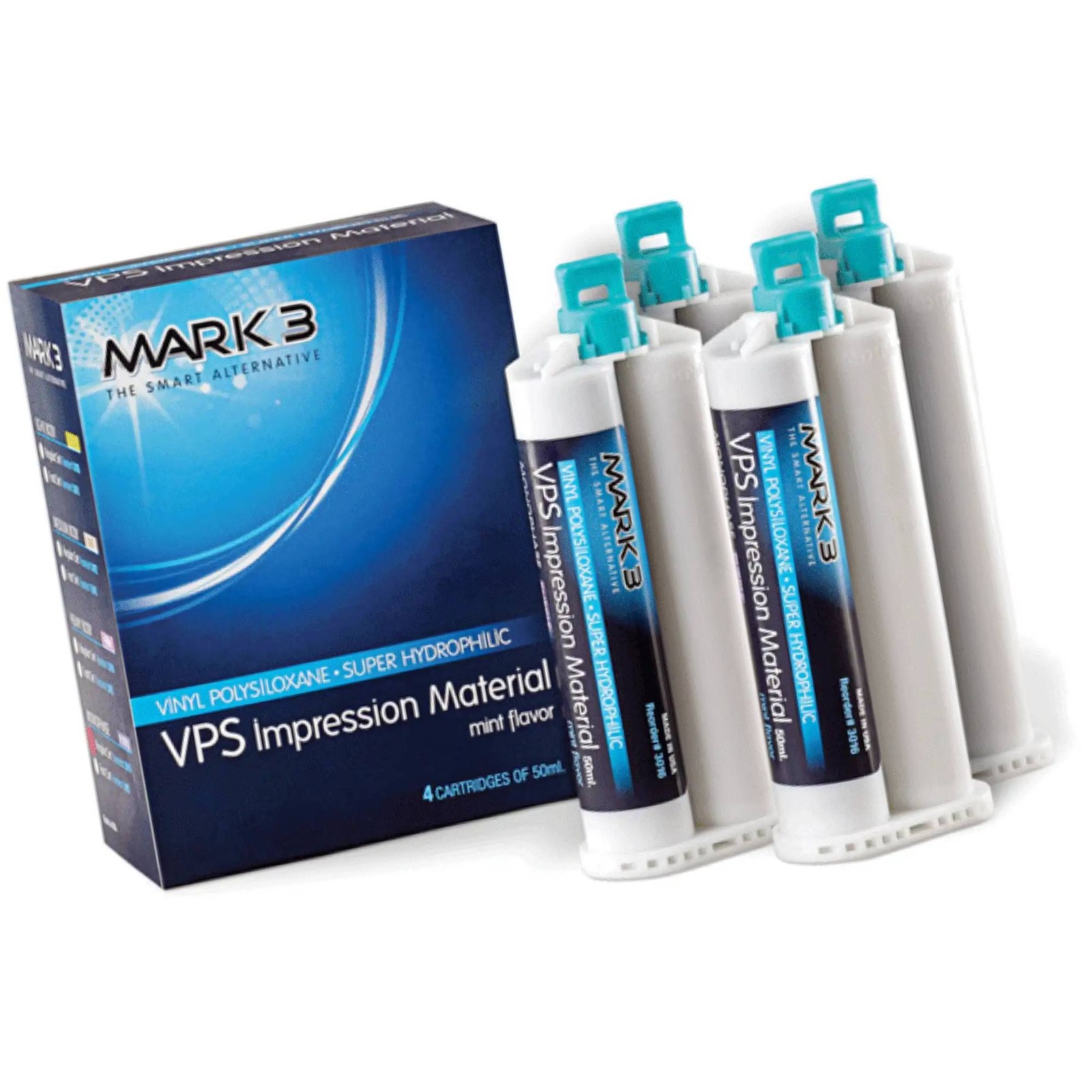 Mark3 3016 VPS Impression Material Monophase Regular Set Cartridges 4/Bx 50mL