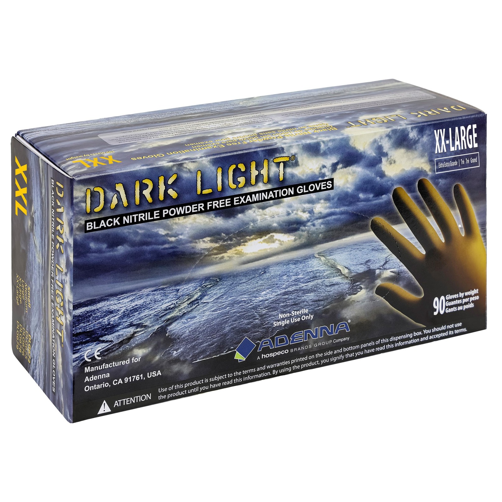 Dark Light Disposable Nitrile Gloves – 9 Mil, Heavy Duty Work Rubber Glove wi…