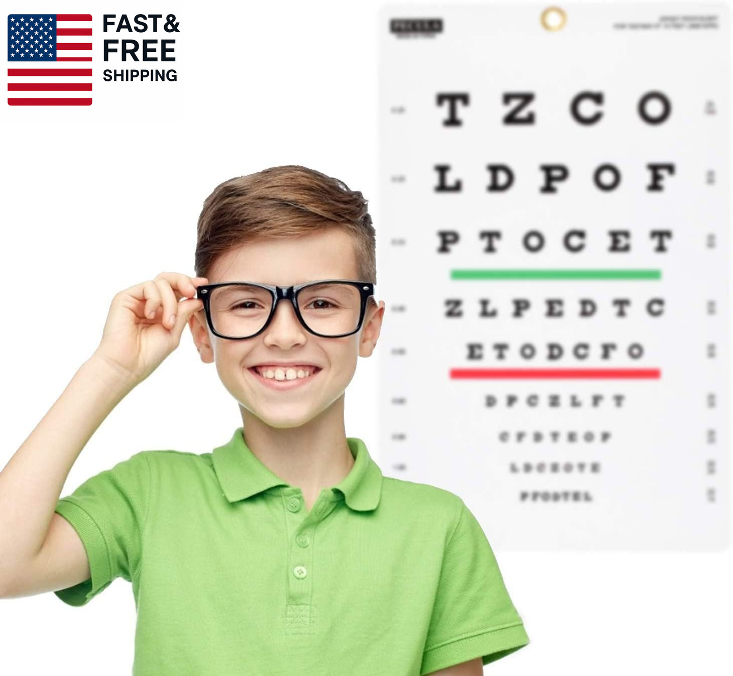 Snellen Chart, Wall Chart for Eye Exams – 10 Ft 9 X 14 In