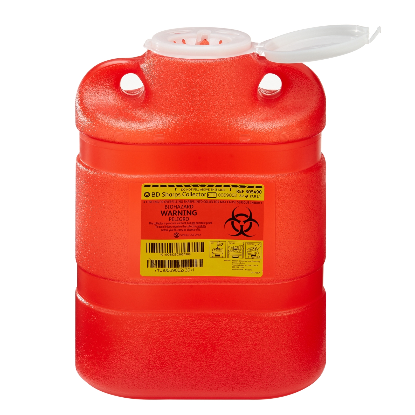 BD Sharps Container 2.05 gal. Vertical Entry
