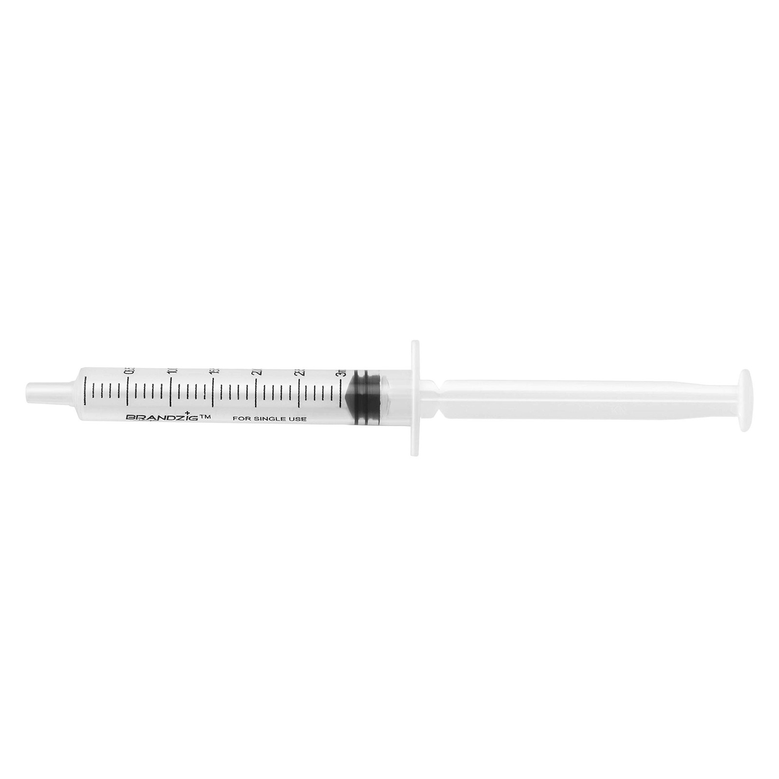 Brandzig 3ml Syringe – 100 Pack – Luer Slip Tip, No Needle, Individually Bli…