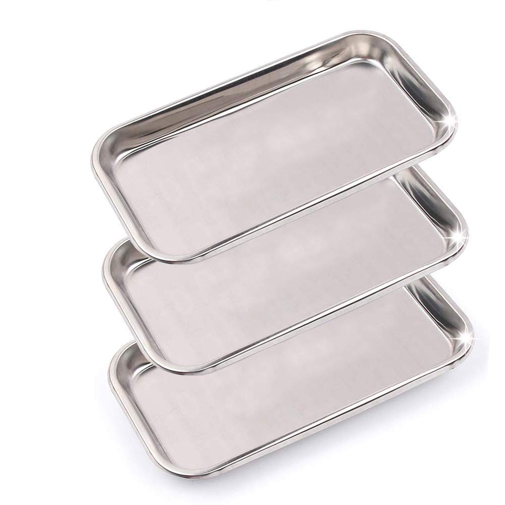 3 Pack Professional Medical Surgical Stainless 8.6″ * 4.3″ * 0.8″, Sliver