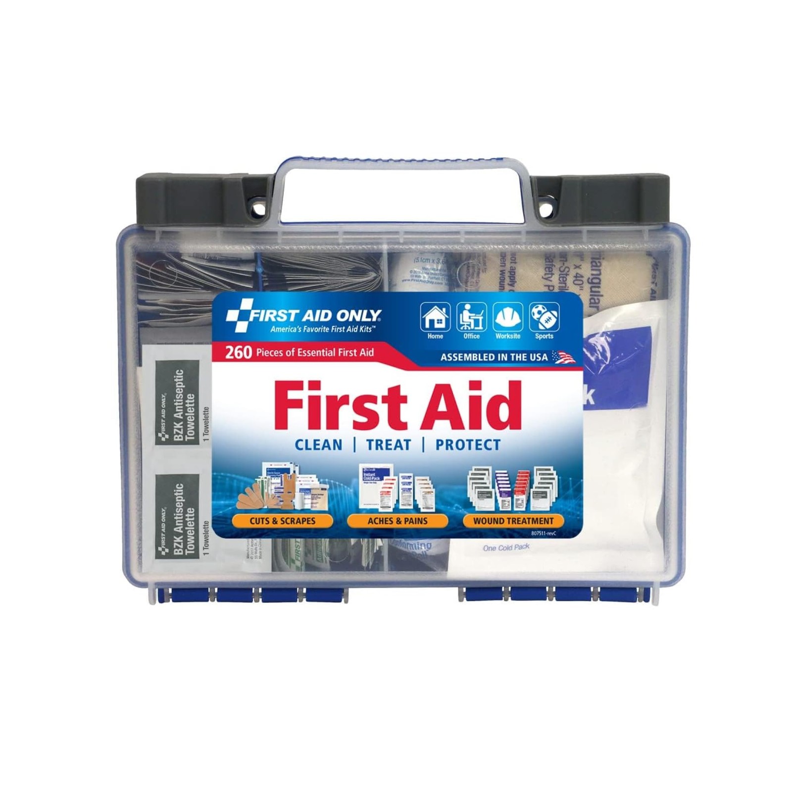 First Aid Only 91248 OSHA Compliant 50-Person 260-Piece All-Purpose First Aid Ki