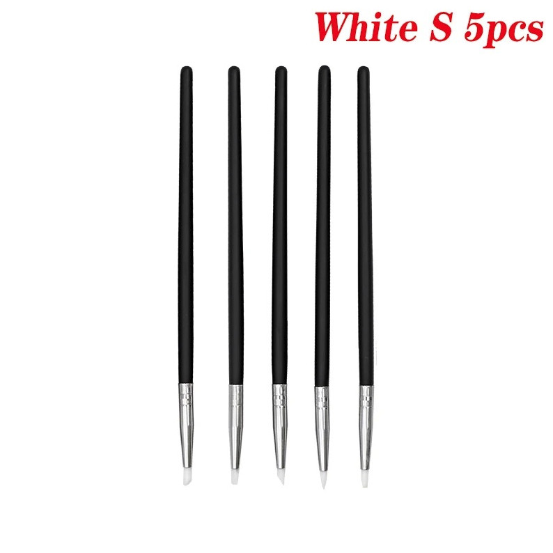 5pcs Silicone Shaping Pen Brush Set Resin Art Dental Sculpting Tool – NEW