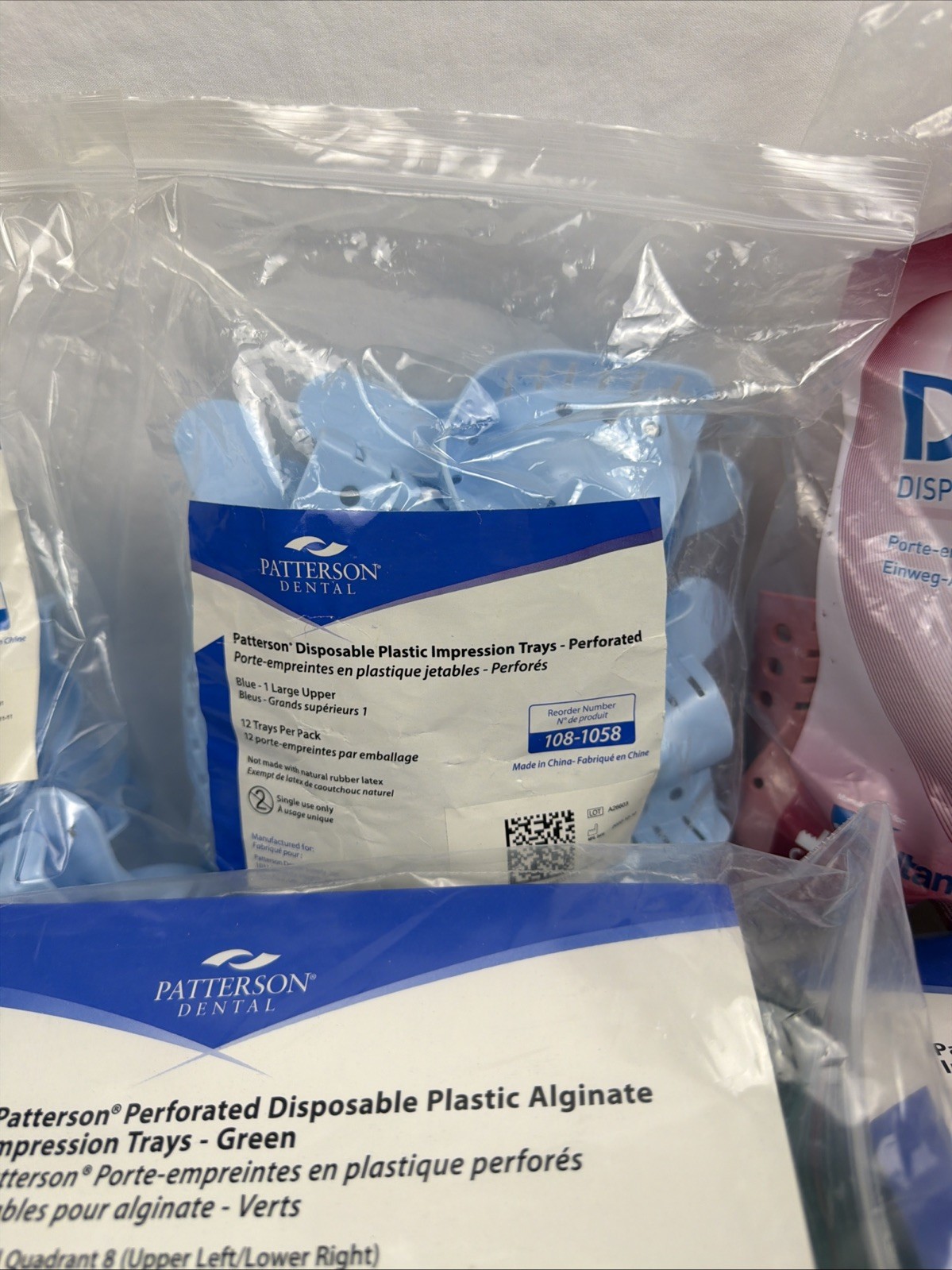 Patterson Dental Perforated Disposable Plastic Impression Trays (LOT OF 13)