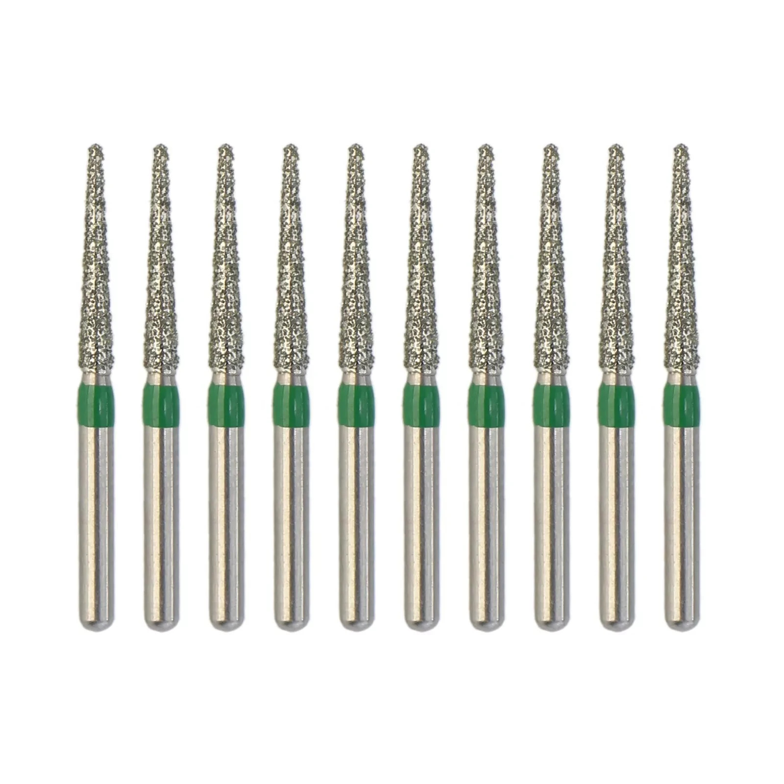 Dental High Speed Long Round Pear FG Round End Taper Football Flame Diamond Bur