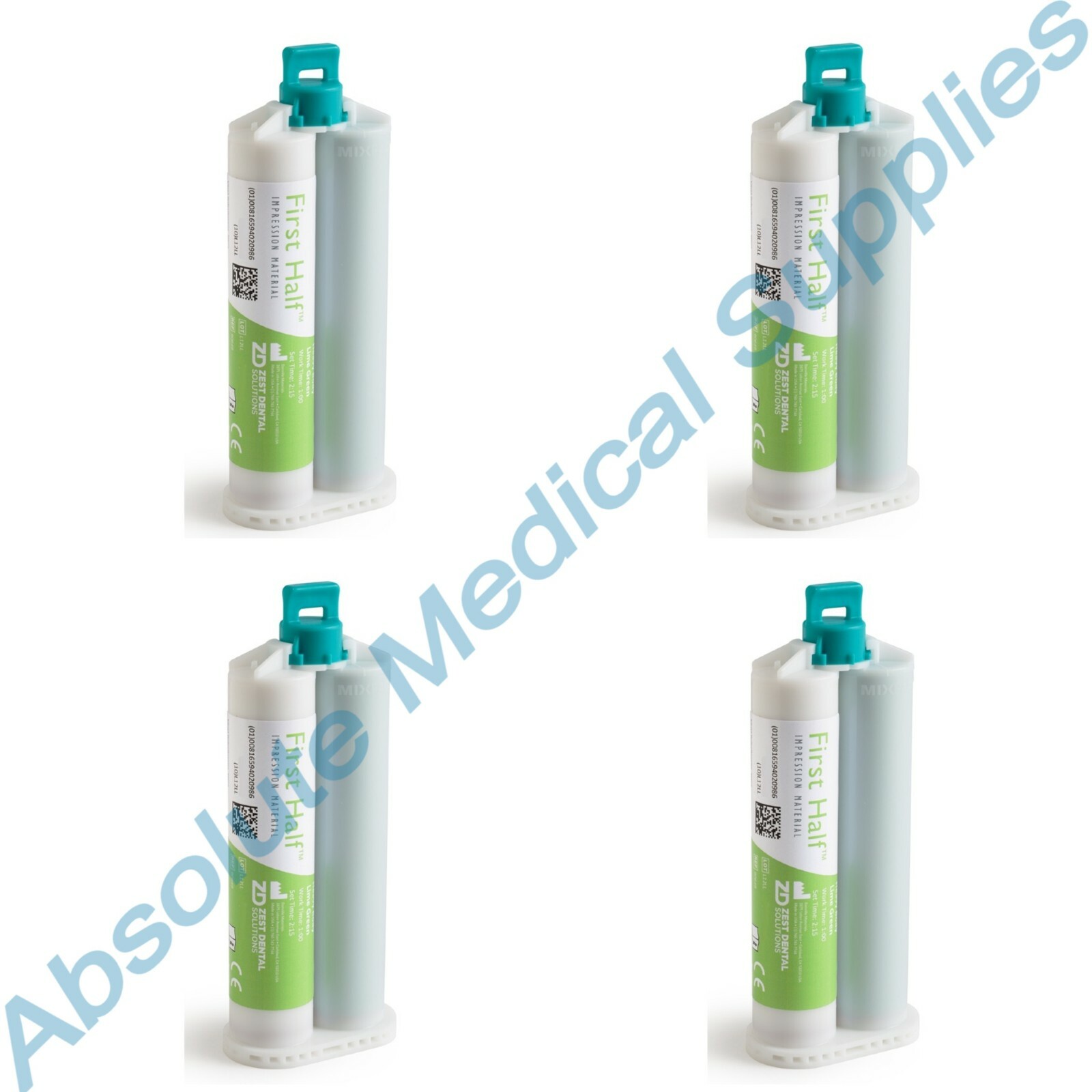 *4-Pack* First Half Impression Material Heavy Body 50mL Cartridges 90649