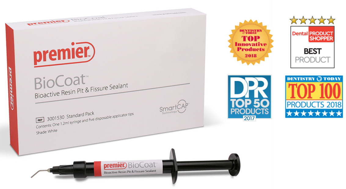 Premier® BioCoat bioactive resin pit and fissure sealant 20×1.2mL Syringe+200Tip