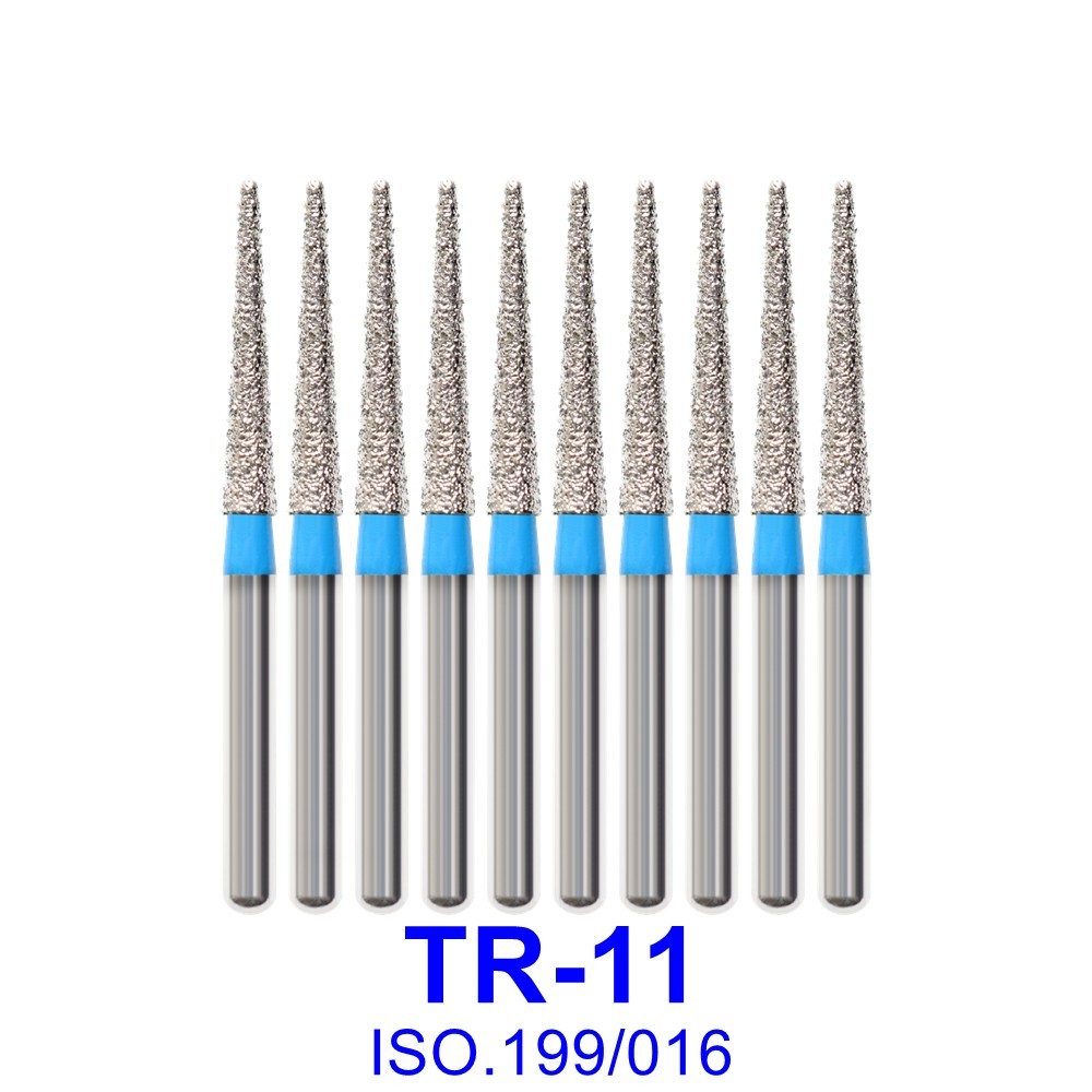 100Pcs Dent Diamond Burs Grit High Speed Handpiece Polishers Dia. 1.6mm Drill