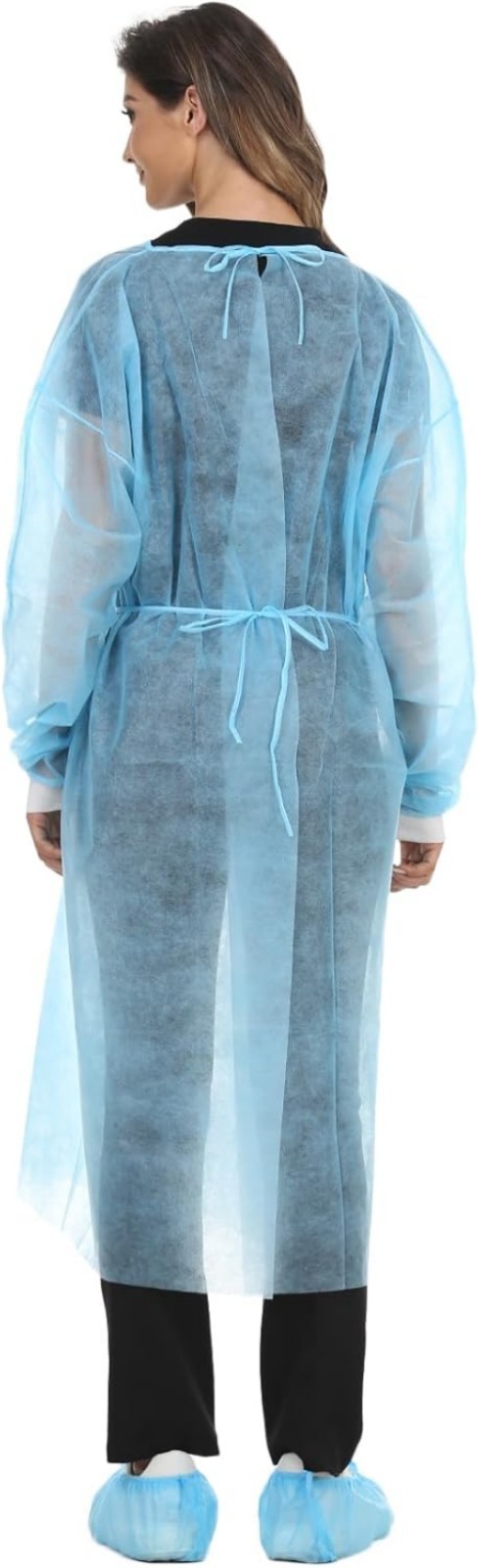 Disposable Isolation Gown Polypropylene Lab Gowns Knit Cuff Long Sleeve Pack …