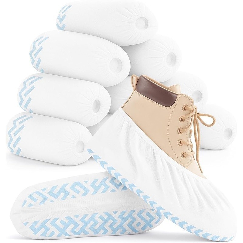 Disposable Non-Slip Shoe Covers Durable Booties Professionals Home Use