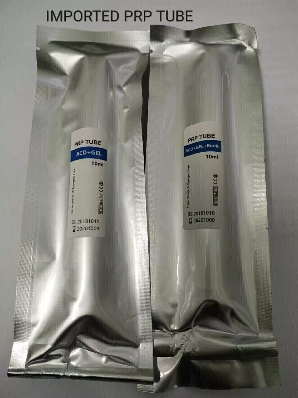 10 Tubes PRP Tubes ACD Solution A and Gel 10 mL Expiry November 2026