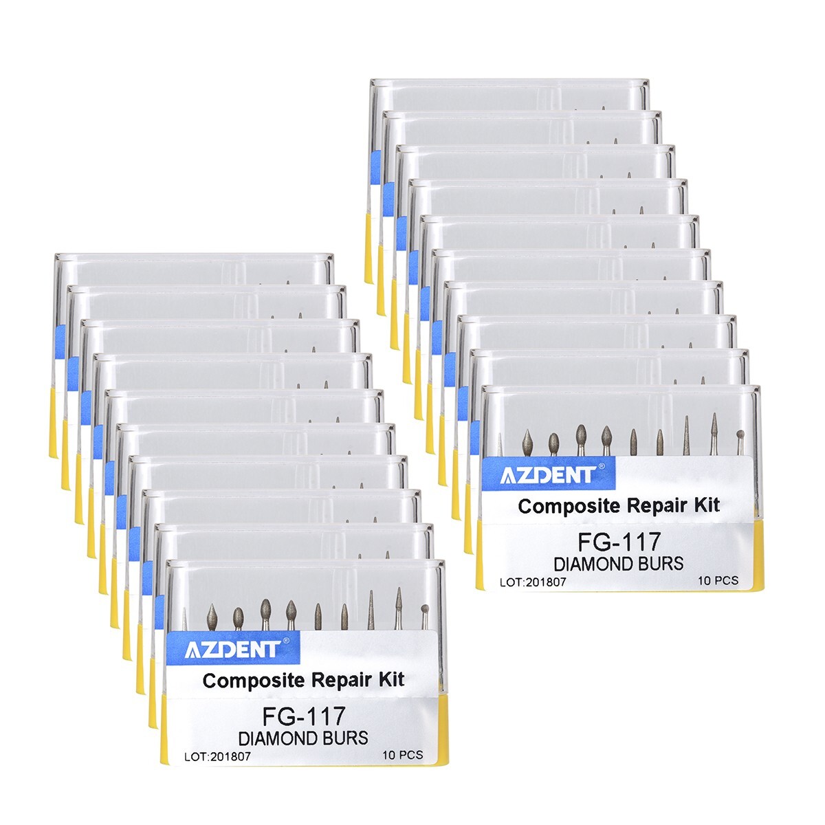 Dental High Speed Diamond Bur FG Composite Repair Kit 10pcs/kit FG-117