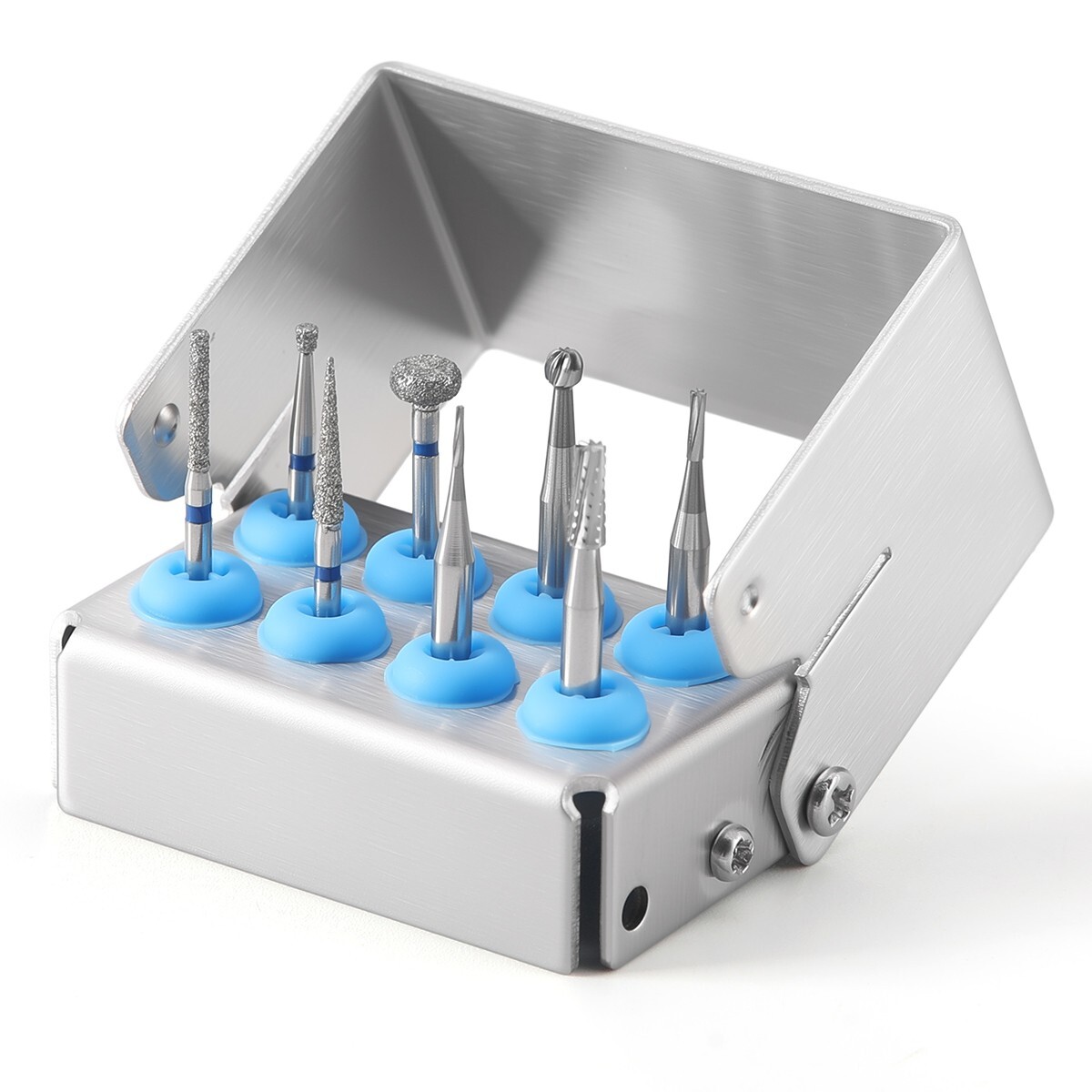 AZDENT Dental Diamond Polishing Burs FG Burs / 8/30 Holes Burs Holder Sterilizer