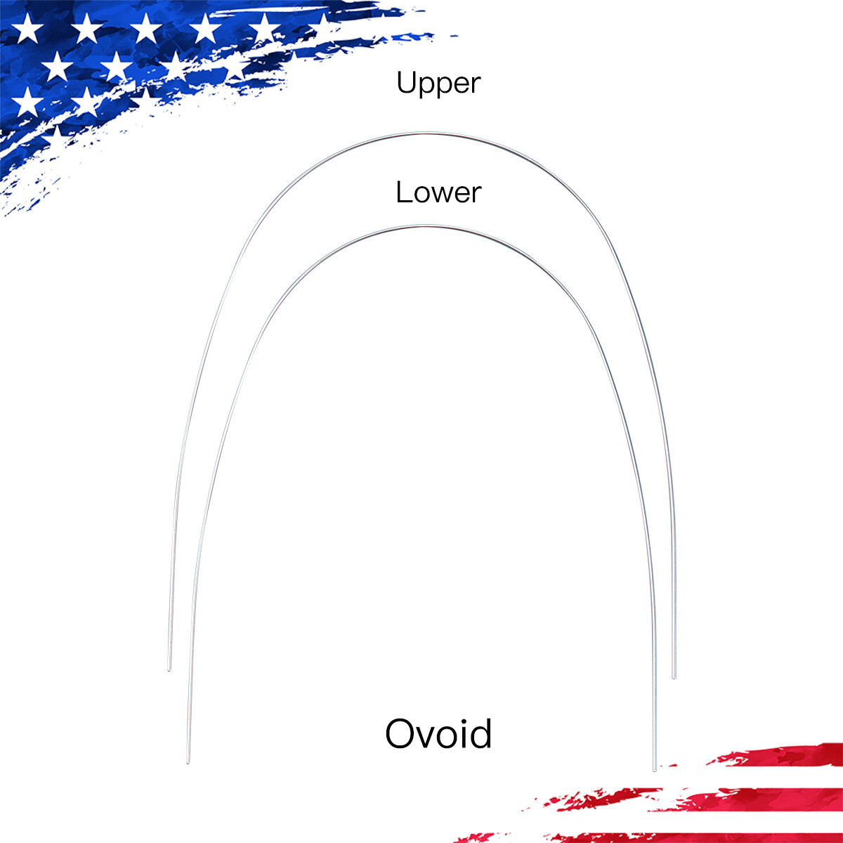AZDENT Dental Ortho Super Elastic Niti Arch Wire Round Ovoid Form 12/14/16/18/20
