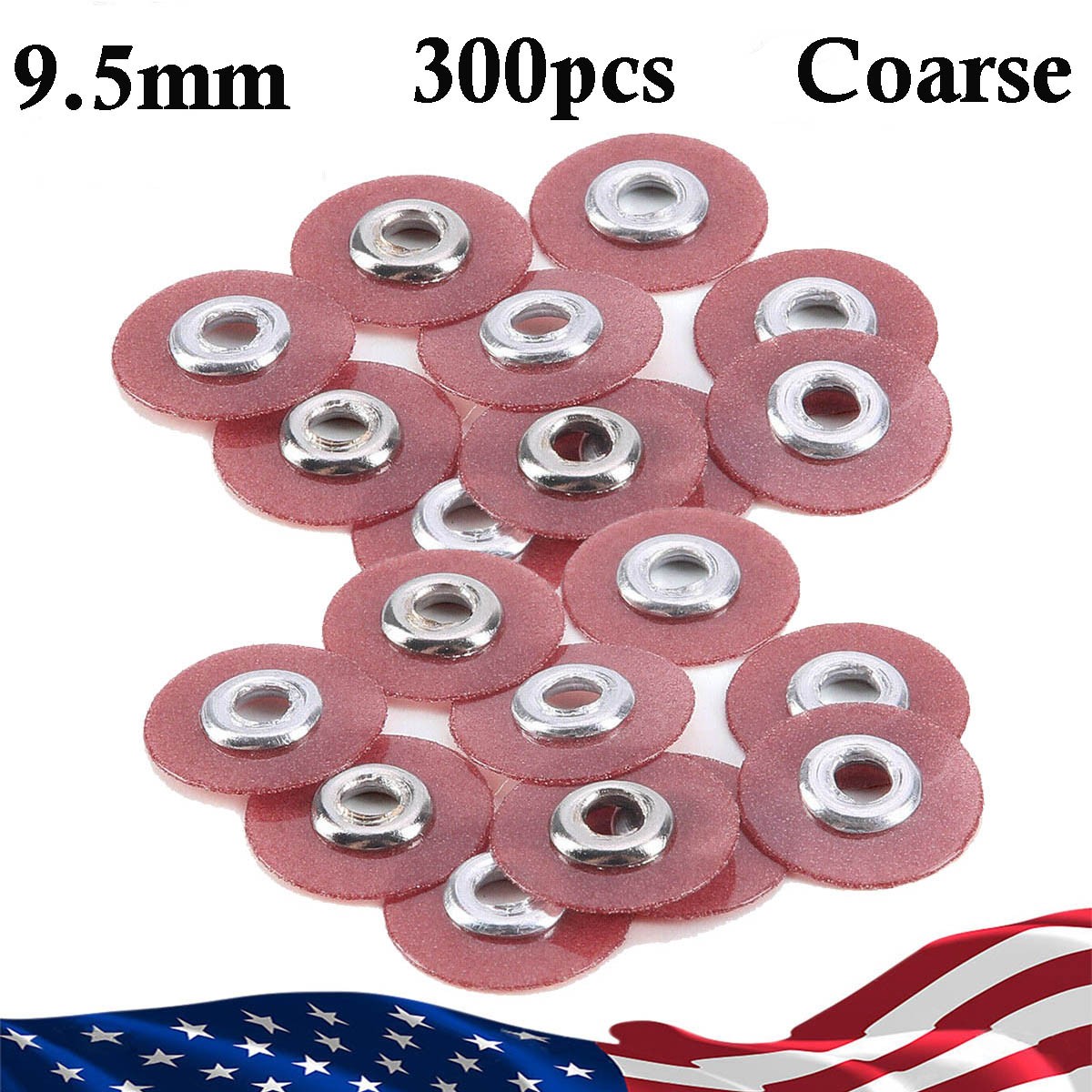 300pcs Dental Sof-Lex discs Coarse Contouring Polishing Discs 9.5mm