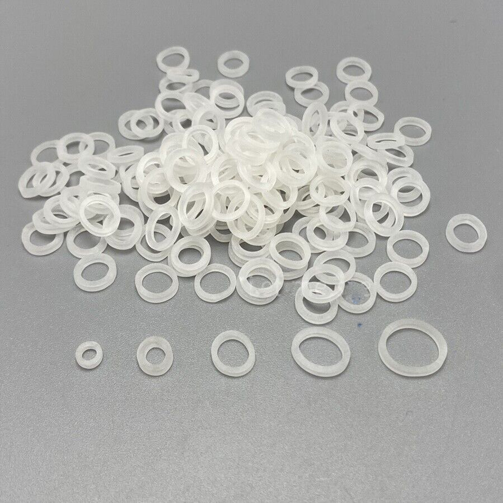 100 Pcs Dental Orthodontic Intraoral Elastic Latex-Free Rubber Band Clear