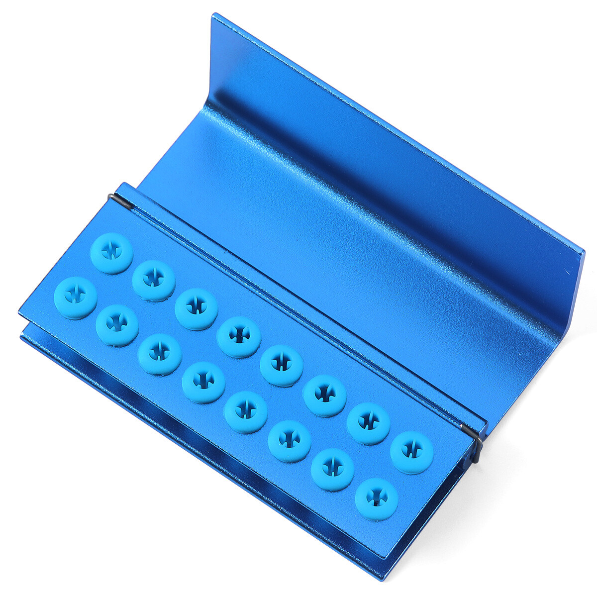 Dental Bur Box Burs Autoclave Holder 16 Silicon Holes With Silicon For FG RA Bur
